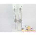 Жіночі сережки срібні "Кулька натхнення" протяжки r172cp , Gold &amp Silver Gold & Silver, Украина